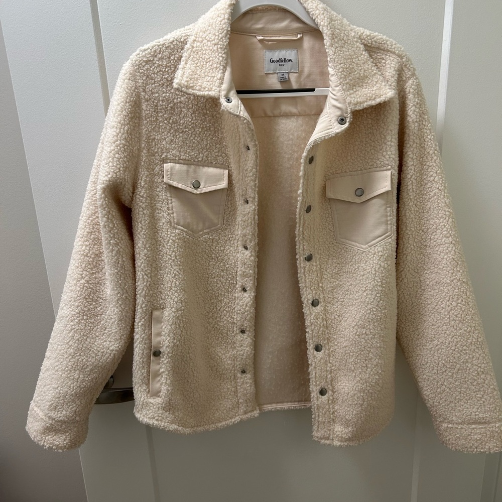 Goodfellow & Co Beige Teddy Jacket